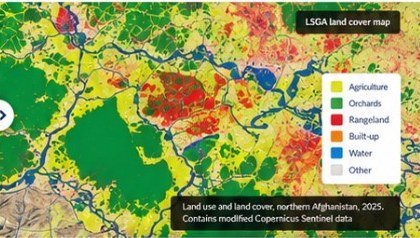 Land cover classification map